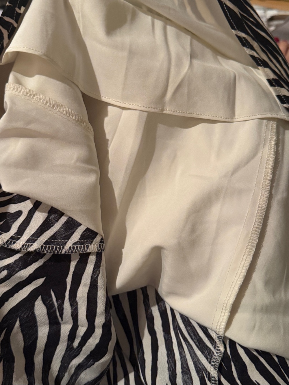 SOCIETY Franklin ZEBRA Slip Dress Cowl Neck Size Medium - Picture 4 of 6